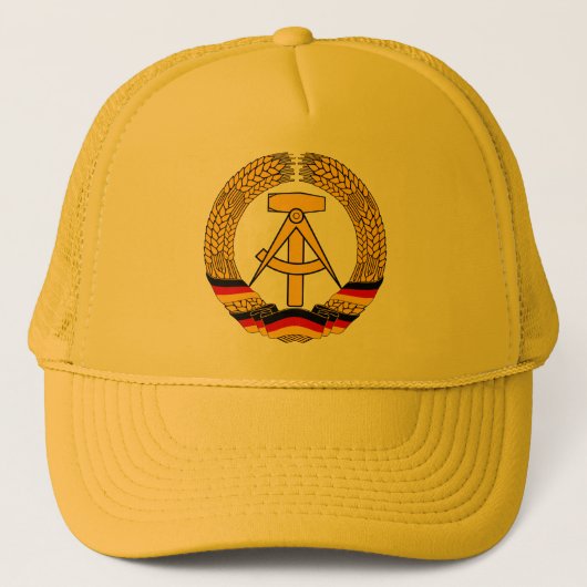Versinnbildlichen Sie der DDR - nationales Emblem Truckerkappe (Vorderseite)