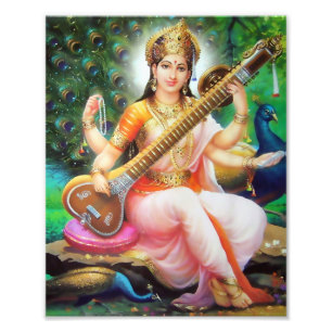 Version 1 Saraswati Druck-(8" x 10") - Fotodruck