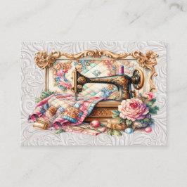 Version 2 Elegantes Seamstressnähen Visitenkarte