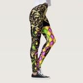 Version 2 Mardi Gras Diamonds Pop Fashion Leggings (Rechts)