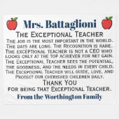 Version 3 Außergewöhnlicher Lehrer Vielen Dank Fleecedecke (Vorderseite (Horizontal))