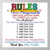 Version 4 Lehrerposter Poster (Vorne)