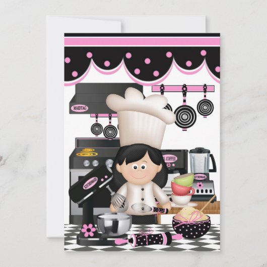 Version 7 Kulinarische Rezeptkarten / Einladung - (Vorderseite)