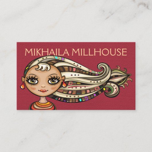 Version der Visitenkarte - Gesellschaft Diva (Vorderseite)