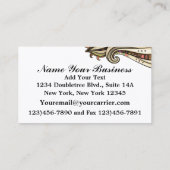 Version der Visitenkarte - Gesellschaft Diva (Rückseite)