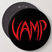 Version Vamp Text (schwarz/rot) Button (Vorne & Hinten)