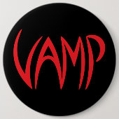 Version Vamp Text (schwarz/rot) Button (Vorderseite)