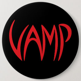 Version Vamp Text (schwarz/rot) Button