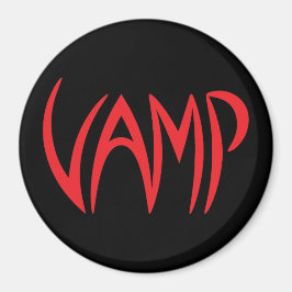 Version Vamp Text (schwarz/rot) Magnet