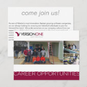 VersionOne Mietkarte Postkarte (Vorne/Hinten)