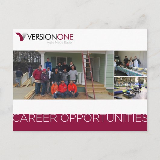 VersionOne Mietkarte Postkarte (Vorderseite)