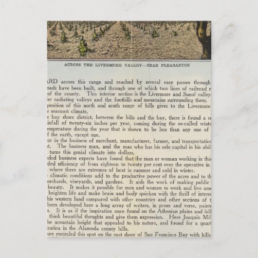 Verso Alameda Landkreis Postkarte (Vorderseite)