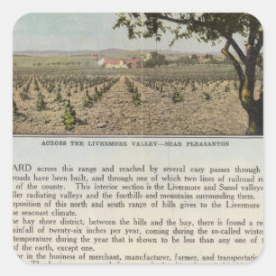 Verso Alameda Landkreis Quadratischer Aufkleber