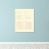 Verso Johnsons neuer Illustrierter Familientatlas Leinwanddruck (Insitu (Holzboden))