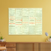 Verso Staat von Texas Leinwanddruck (Insitu (Wohnzimmer))