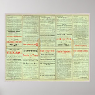 Verso Staat von Texas Poster