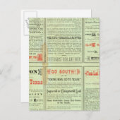 Verso Staat von Texas Postkarte (Vorne/Hinten)