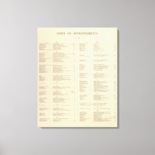 Verso Titel Page Colton's American Atlas Leinwanddruck