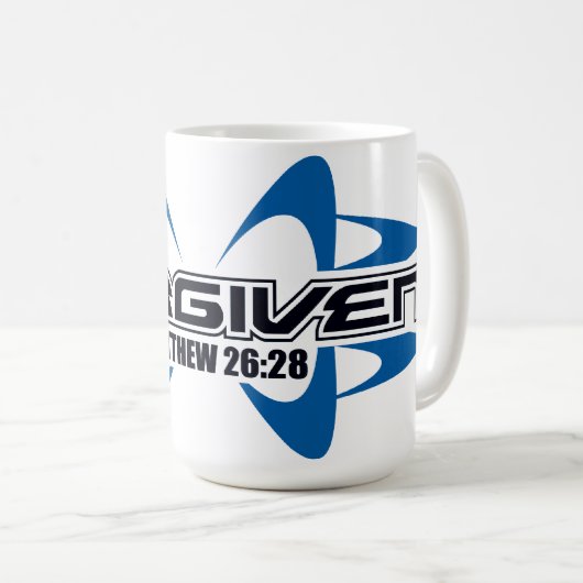 Versöhnliche Matthew-26:28 Kaffee-Tasse Kaffeetasse (VorderseiteRechts)