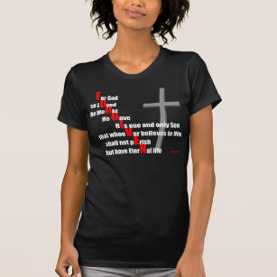 Versöhnliches John-3:16 zerstörte Shirt (Frauen)