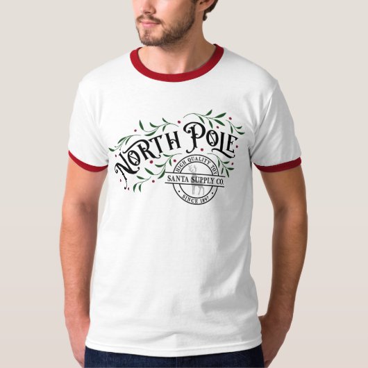 Versorgung der Männer mit Nordpol T-Shirt (Vorderseite)