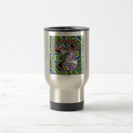 Versorgungs-Reise-Tasse Michigans Geocaching Reisebecher (Mittel)