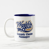 Versorgungskette-Manager-Geschenk Zweifarbige Tasse (Links)