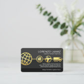 Versorgungslinie für globale Logistikmodelle Visitenkarte (Stehend Vorderseite)