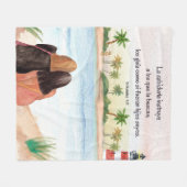 Versos Motivacionales Biblicos en Español Fleecedecke (Vorderseite (Horizontal))