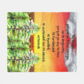 Versos Motivacionales Biblicos en Español Fleecedecke (Vorderseite (Horizontal))