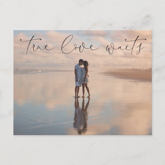 Verspätete Ankündigung zur Änderung der Postkarte (Vorderseite)