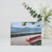 Verspätete Bench Postkarte (Stehend Vorderseite)