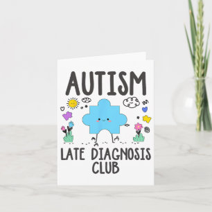 Verspätete Diagnose Club Autismus Bewusstsein Karte
