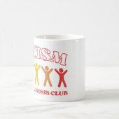 Verspätete Diagnose Club Autismus, sonnige Neurovi Kaffeetasse (Mittel)