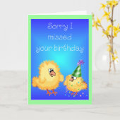 Verspätete Geburtstags-Karte Karte (Gelbe Blume)