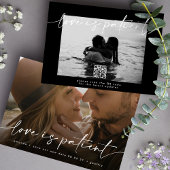 Verspätete Hochzeit Ändern Sie das Foto QR CODE Save The Date