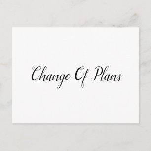 Verspätete Hochzeit Ankündigungspostkarte