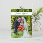 Verspätete Hochzeit Dankeschön Karte (Stehend Vorderseite)