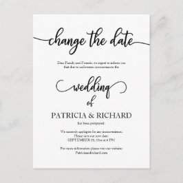 Verspätete Hochzeit Datum Ankündigung preiswert El Postkarte