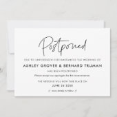 Verspätete Hochzeit Neue Terminskarte Einladung (Vorderseite)