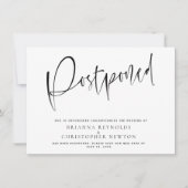 Verspätete Hochzeit Neue Terminskarte Einladung (Vorderseite)