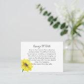 Verspätete Hochzeitänderung Begleitkarte (Stehend Vorderseite)