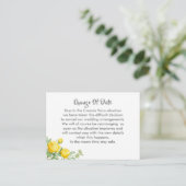 Verspätete Hochzeitänderung Begleitkarte (Stehend Vorderseite)