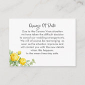 Verspätete Hochzeitänderung Begleitkarte (Vorderseite)