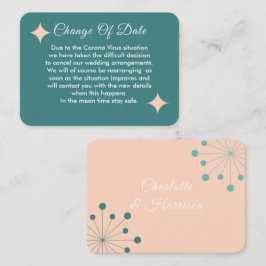 Verspätete Hochzeitänderung Begleitkarte