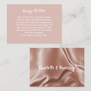 Verspätete Hochzeitänderung Begleitkarte