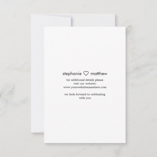 Verspätete Hochzeiten ändern das Foto Datum Save The Date (Rückseite)