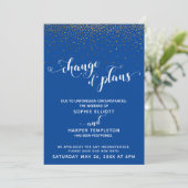 Verspätete Hochzeitgoldene Flotte beim Wechsel der Einladung (Stehend Vorderseite)