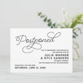 Verspätete Hochzeitsankündigung Einladung (Stehend Vorderseite)