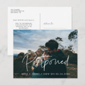 Verspätete Hochzeitsankündigung Postkarte (Vorne/Hinten)